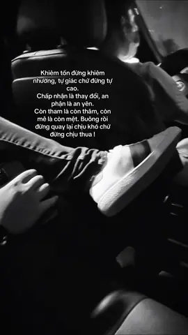 谦虚而不卑微，自知而不傲慢。 接纳即改变，知足即平静。 贪婪依然深沉，痴迷依然疲惫。放下，不回头；努力，不放弃！ #xuhuong #ruanzhong9  #sttdoi #tamtrang #CapCut 