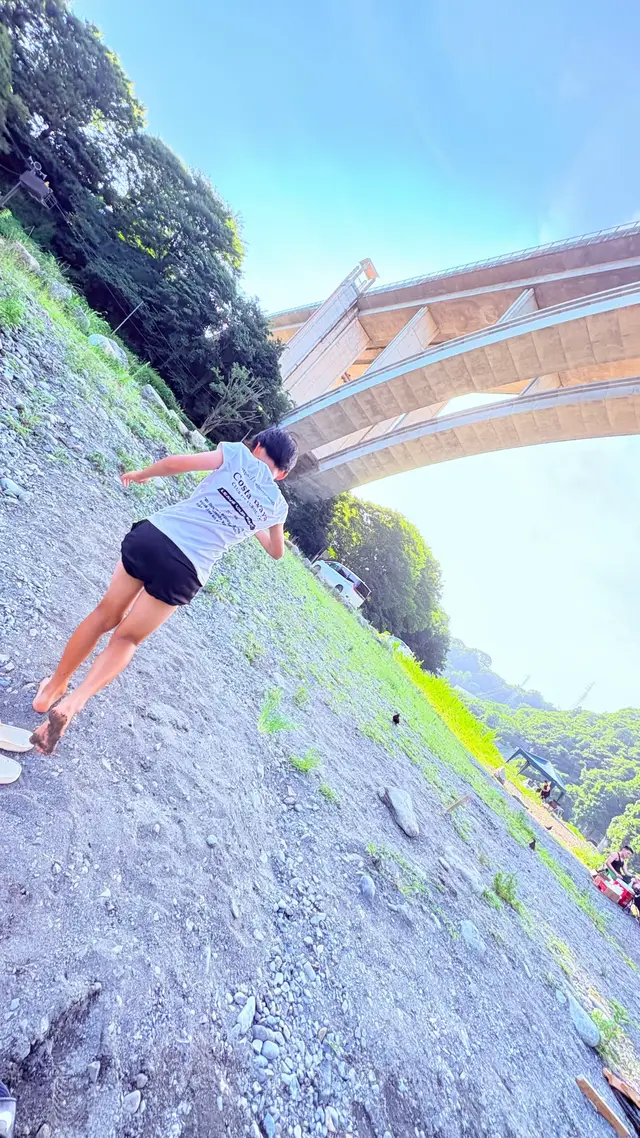 マジでおぎのパンに行くまで辛かったけど帰りの川は楽しかった