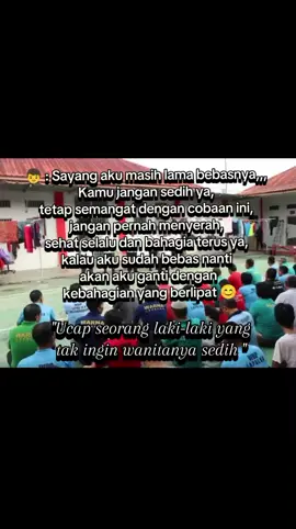 Kata-kata manis seorang laki-laki untuk membuat wanitanya sedikit tenang atau sebuah janji agar wanitanya tidak sedih lagi ☹️ #ldr #ldrjerujibesi #fypage #viral #tahanan #napi #narapidana #fypシ゚ #penjara #rutan #lapas #pidana #kriminal #motivation 