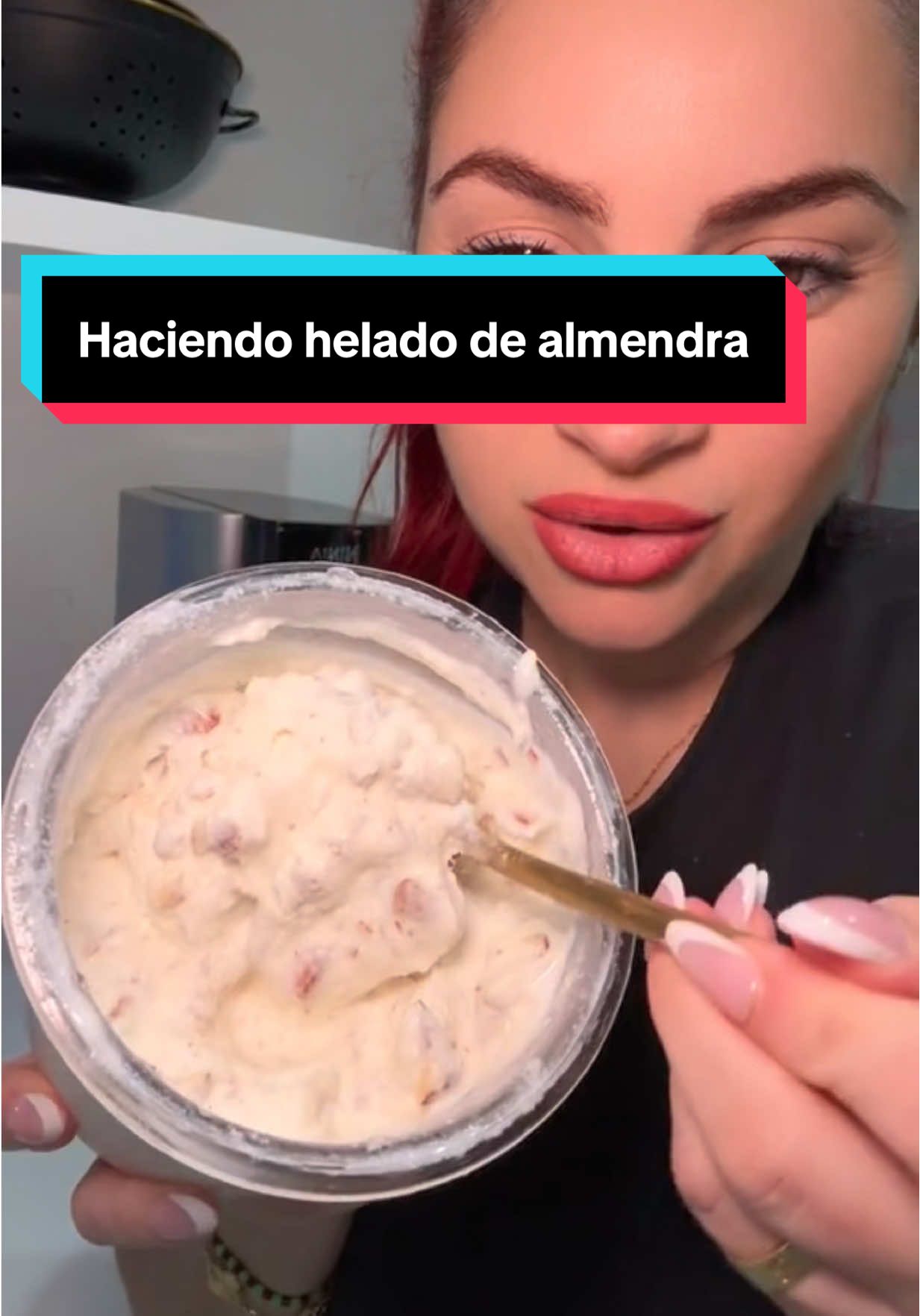 Como hacer helado de almendra #almondicecream#ninjacreami#makingicecream#helado#haciendohelado#tiktokshopcreatorpicks#heladodealmendras  