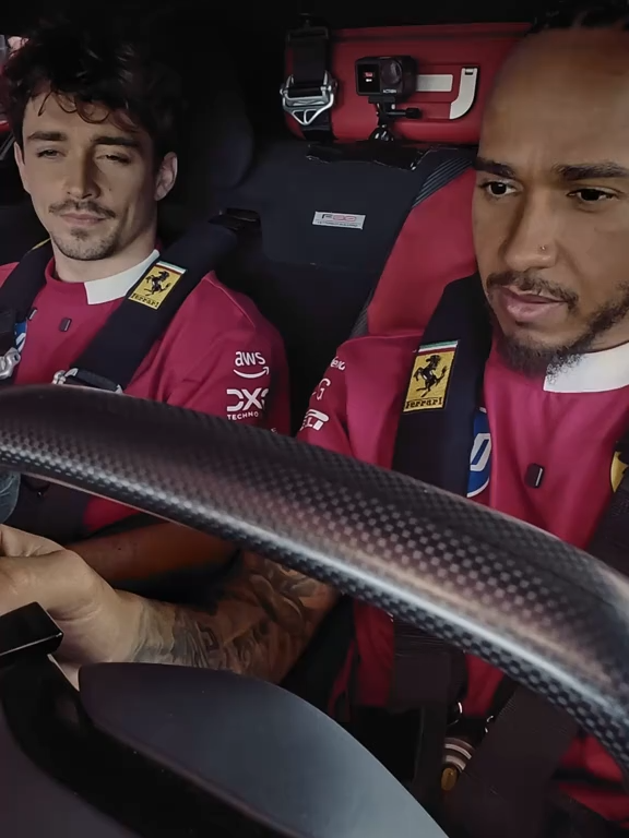 A new kind of thrill. @Charles Leclerc and @Lewis Hamilton take the wheel of our latest Supercar, the #FerrariF80. #FerrariF80 #FerrariSupercars #CarsOfTikTok #FerrariTikTok #Ferrari (by @ferrari)