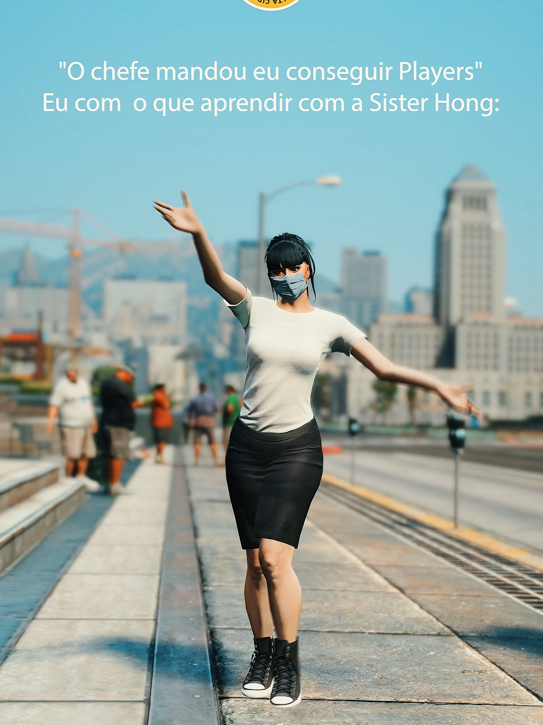 Ele pediu players, Cici entrega memes  💅✨ Mas se quiser ajudar na meta: www.cidadealta.gg #SisterHong #MissãoDadaÉMissãoCumprida #grandtheftauto #gtarp #gta6trailer #grandtheftauto5 #gtaonline #gta5 #rp #gtaclips #pilotodefuga #policiarp
