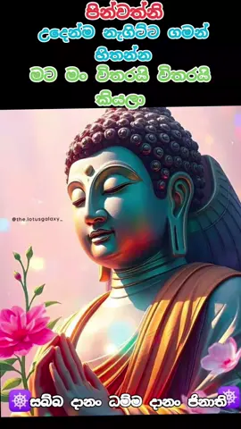 පින්වත්නි... උදේම නැගිට්ට ගමන් හිතන්න මට මං විතරයි කියලා.... 🙏🌹🙏🌹🙏🌹