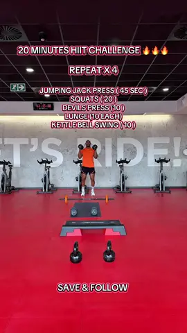 20 MINS HIIT CHALLENGE  SAVE & FOLLOW  #CapCut #fyp #foryoupage #Fitness #challenge #foryou #viral 