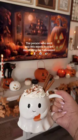 Take this as your sign to start decorating for Halloween 👻🎃🍁 Have you started decorating yet? #halloweendecor #halloweenaesthetic #halloweencountdown #spookydecor #halloweenvibes halloween decor