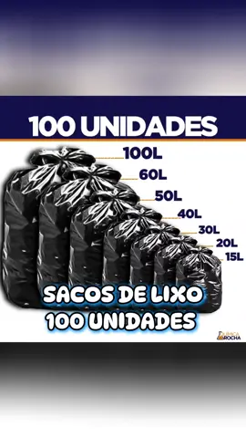 Sacos de Lixo Reforçado ✨  15/230/40/560/100 Litros ✨