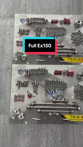 Full Bộ Ốc inox304 Ex150,155 #Twinracing #exciter155 #ex150 #ex150_style_malay #sniper150 #sniper155r #raider150fi 