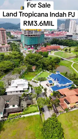 Residential Land for Sale at Tropicana Indah  Location: Jalan PJU 3/19, Tropicana Indah  Land Size: 7,955 sqft  Price: RM3.6mill @ RM450 per sqft (Negotiable) Property Highlights:* Leasehold Non-Bumi: 76 years remaining on lease * Prime Development Area: Located just 200 meters from Tropicana Garden Mall, an exciting new development that adds value to the area * Future Growth: Nearby PKNS Golf Club is slated for new development, further enhancing the neighborhood’s appeal * Excellent Connectivity: Only 500m to Surian MRT Station, making travel convenient For more details, please contact: AzieAzianhartanah  www.wasap.my/60172604110 #realestate #fyp #realestateinvesting #realestatemalaysia 