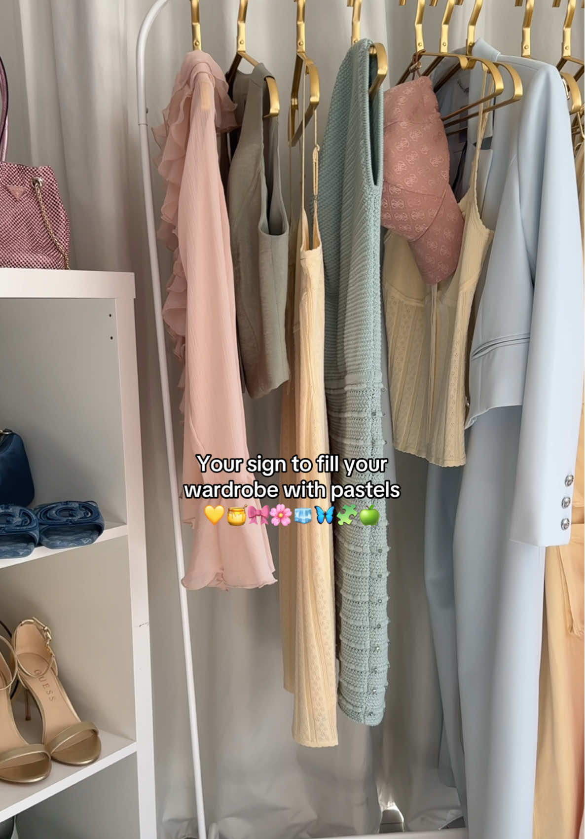 Now you don’t really have a #choice, do you? #LoveGUESS #pastel #pastels #colorfuloutfit