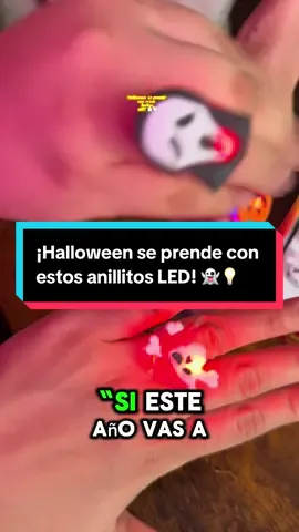 ¡Halloween se prende con estos anillitos LED! 👻💡 #TikTokShopCreatorPicks #tiktokshop #DealsForYouDays  #HalloweenVibes #AnillosLED #SpookySeason #FiestaDeHalloween #DetallesQueBrillan #TrickOrTreatReady #LuzEnLaOscuridad #TikTokRecomienda #DecoraciónHalloween #CreepyCute 