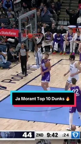 Ja Morant is an ARTIST when he goes airborne 🎨 #NBA #Basketball #JaMorant #Dunk #MemphisGrizzlies 