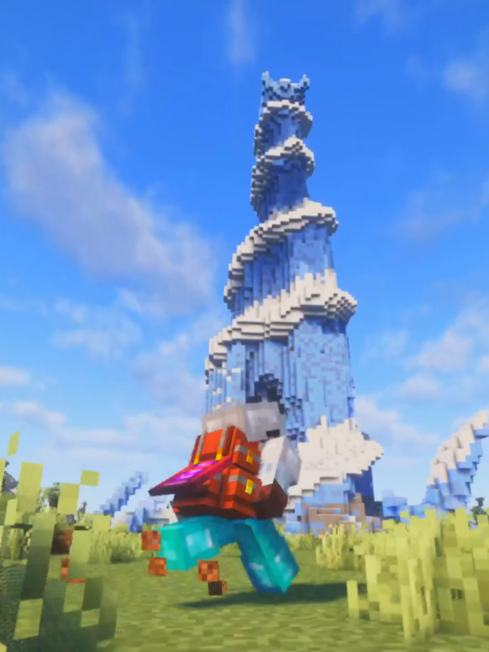 Valió la pena el riesgo #Minecraft #minecraftmemes #aventura #mine #suerte 