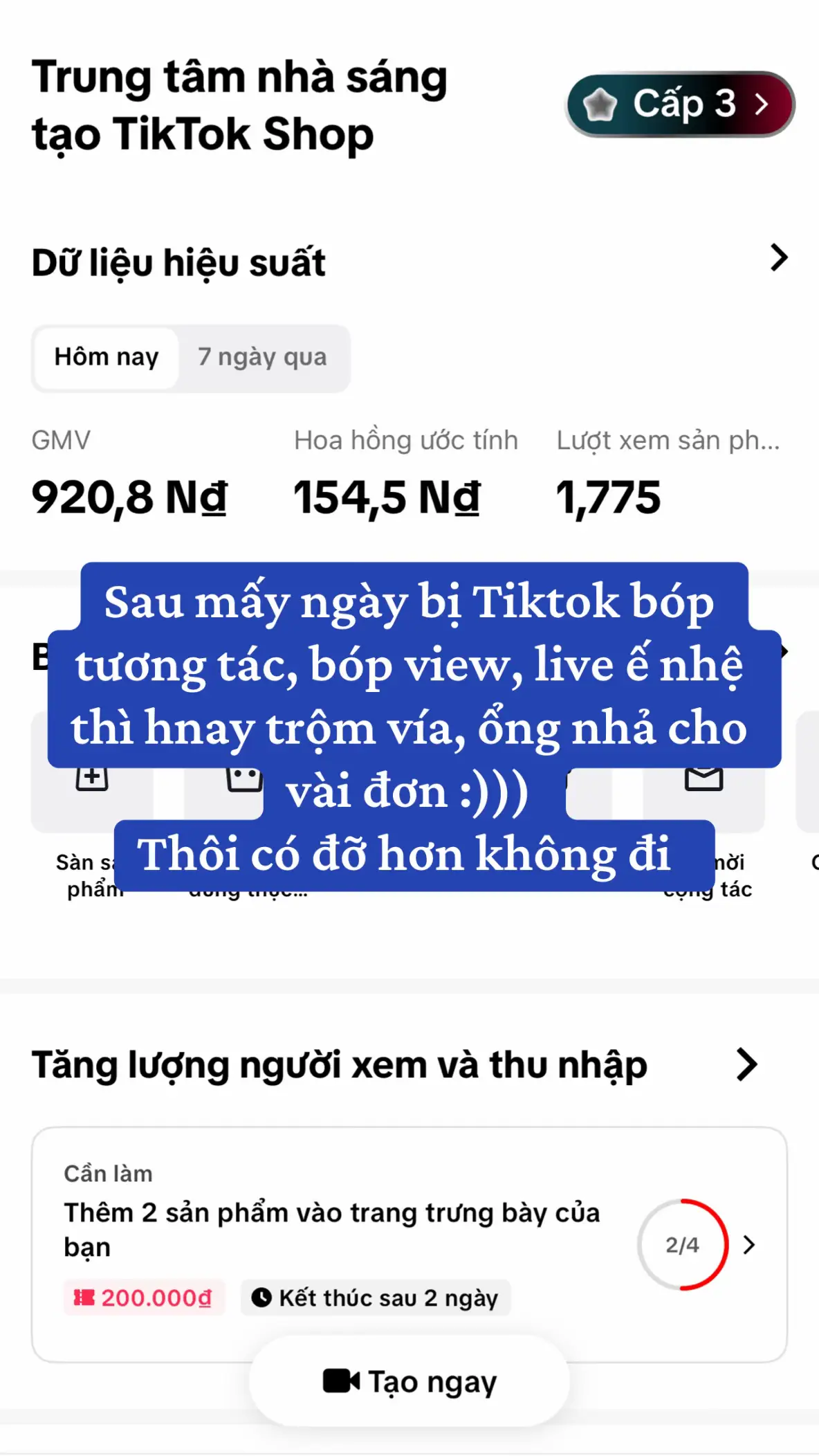Sau mấy ngày ế nhệ thì hnay được nhả cho vài đơn, có đỡ hơn không đi he. Hoan hỷ vui vẻ đồ đi :)))) #kenhcuanhung💐 #nhunglamaffiliate 