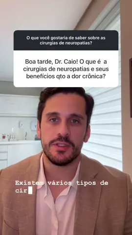 Tratamento cirúrgico de dor crônica através das microcirurgias de nervos #dorcronica #neuropatia #fibromialgia #chronicpain 