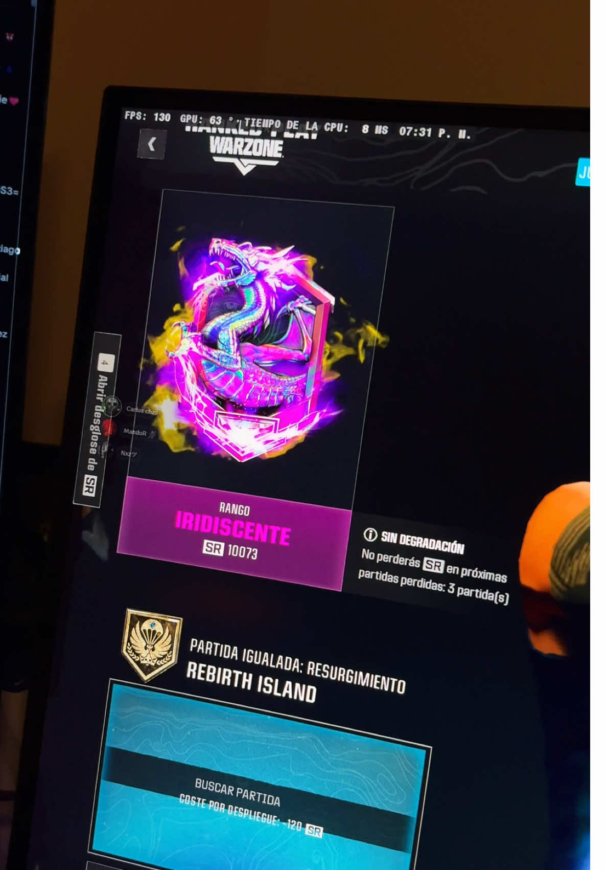 Una mas de oro a iridiscente 🔥 #tiktoklive #viralllllll #fypシ゚ #warzone 