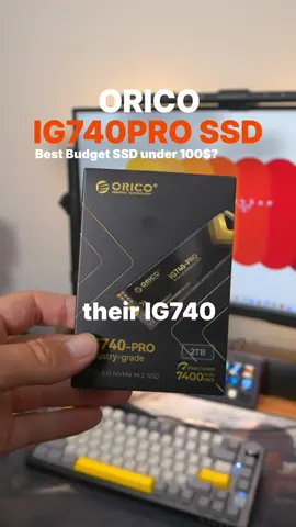 Need more storage for your PC or PS5? This SSD gives you Gen 4 speeds without the Gen 4 price. ⚡ Here’s why the Orico IG740Pro might be the perfect budget upgrade. Thankyou to @ORICO for sending this out! Would you grab one for your build? #oricoig740pro #pcbuild #ps5upgrade #pcupgrade #gamingpc 