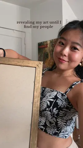 & until I find more art friends  🩵 #artreveal #smallartist #painter #artistsoftiktok #fyp 