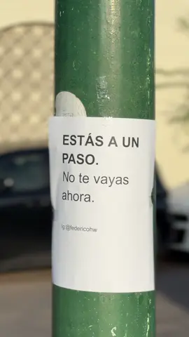 Estás a solo 1 paso de lograrlo, no te rindas #fyp #federicohw #motivation 