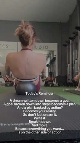 Even on the days you don't feel like working out, remember that it is self love and self care. Show up for yourself 🫶 today's version of you may not want to, but tomorrow's will thank you.  set from marby #pilates #fitgirl #fitnessinspo #pilatesprincess #pilatesworkout 