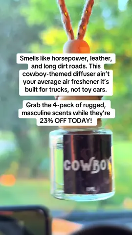 This cowboy-style diffuser hits different. Rugged scents that actually last not that fake sweet stuff. Comes in a 4-pack made for your truck, not your mama’s SUV