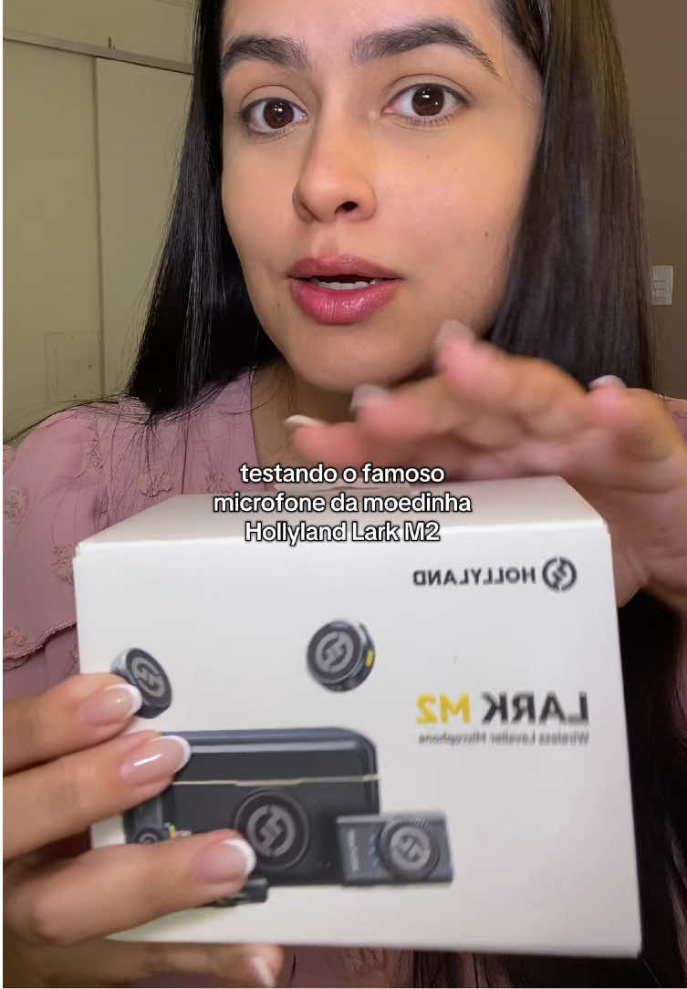 Testando o microfone da Hollyland Lark M2 #review #unboxing #hollyland #mic #testandoprodutos #microfone #fyp 