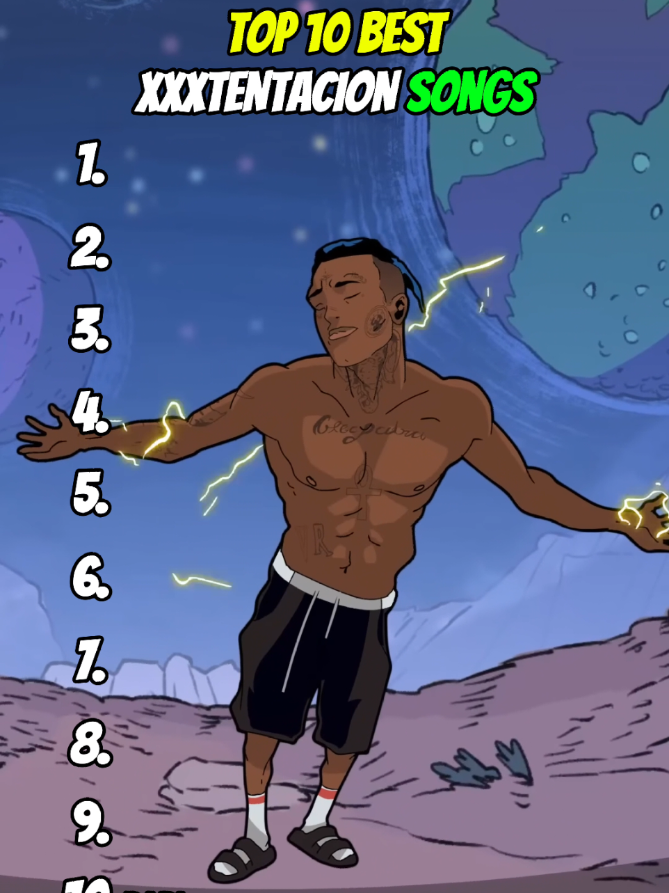 TOP 10 BEST XXXTENTACION SONGS #xxxtentacion #top10 #songs #rap #hiphop #theraprecap #ranking #numb #lookatme #bad 