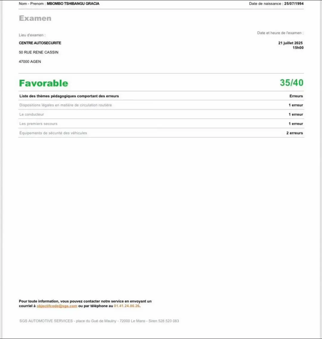 Merci pour la confiance code validé 🥳🥳🎉🎉🎉 #permisdeconduire #codelaroute #fyp #tiktokfrance #viraltiktok 