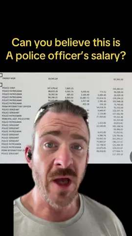 This was a police officers salary in 2024 in a small town. #spreadtheword #policeofficer #fyp