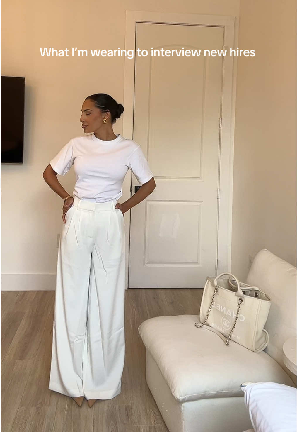 What I’m wearing to interview potential new hires 👜✍️ #OOTD #buisnesscasual #workwear #officeoutfit #miami 