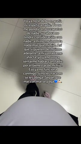 No es rencor, simplemente hay gente que no quiero que esté cerca a mi hijo, que les vaya bien en todo pero lejos de nosotros💙. 