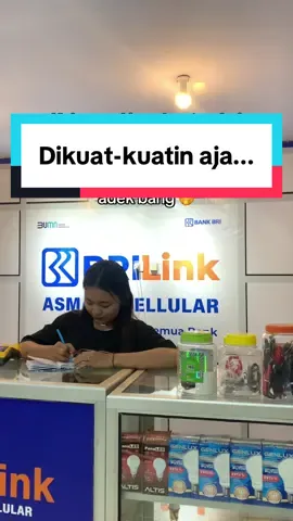 Dikuat-kuatin aja... #agenbrilink #konterpulsa #atm #konterhandphone #brilink #konter #jember #asmaracelldawuhan 