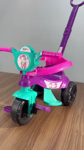 Motoca Triciclo Patrulha Canina Proteção Menino, Menina, Bebês Proteção Lateral, Pedal, Empurrado.