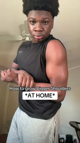How to grow shoulders #homeworkout #workout #Fitness #workout #fyp #rayfitnessguy 