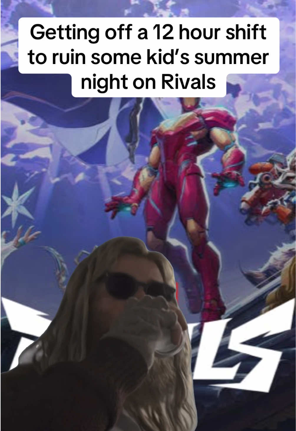 The grind is real though 😩#dadlife #newstreamer #workingman #thor #marvelrivals #CapCut #meme #memecut #gamingmeme #rivalsmeme