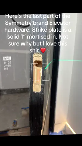 Funny part is you literally can’t half ass routing in this strike box #elevator #luxuryhomes #contractor #finishcarpentry #builder #interiordesign #coastalluxury 