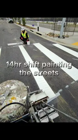 Pushing 3,500Lbs of thermo later… #roadstriper #roadstriperlife #trafficcontrol #metarayban #bluecollar #explore #fyp #reels #trending #foryou #carsofinstagram #pov #povs #meta #nightwork  #roadmarkers #RPM  #markers #tape #striping #thermo #removal #grinder #longgrinder #bigboystriping 