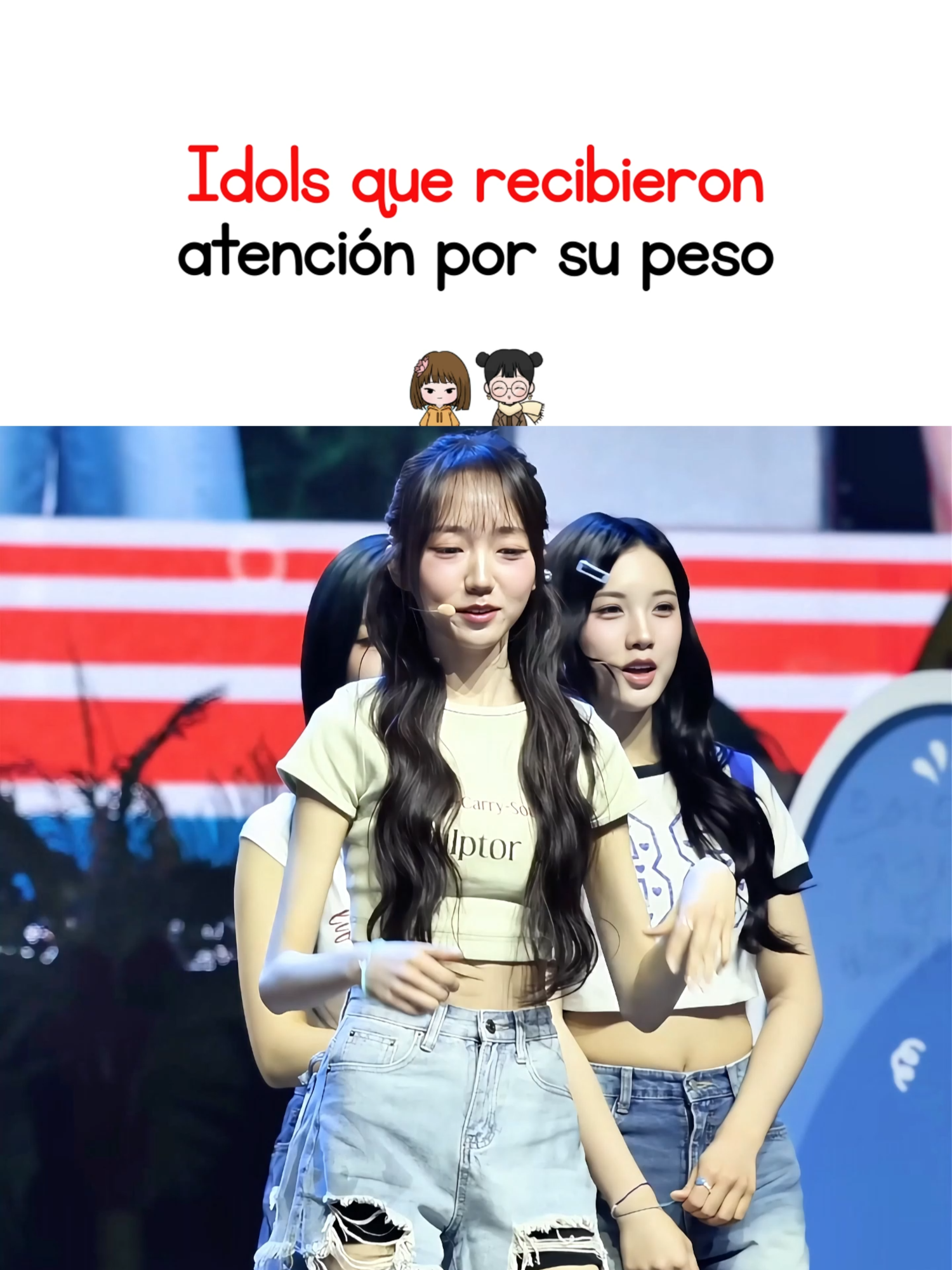 Idols que recibieron atención por su peso