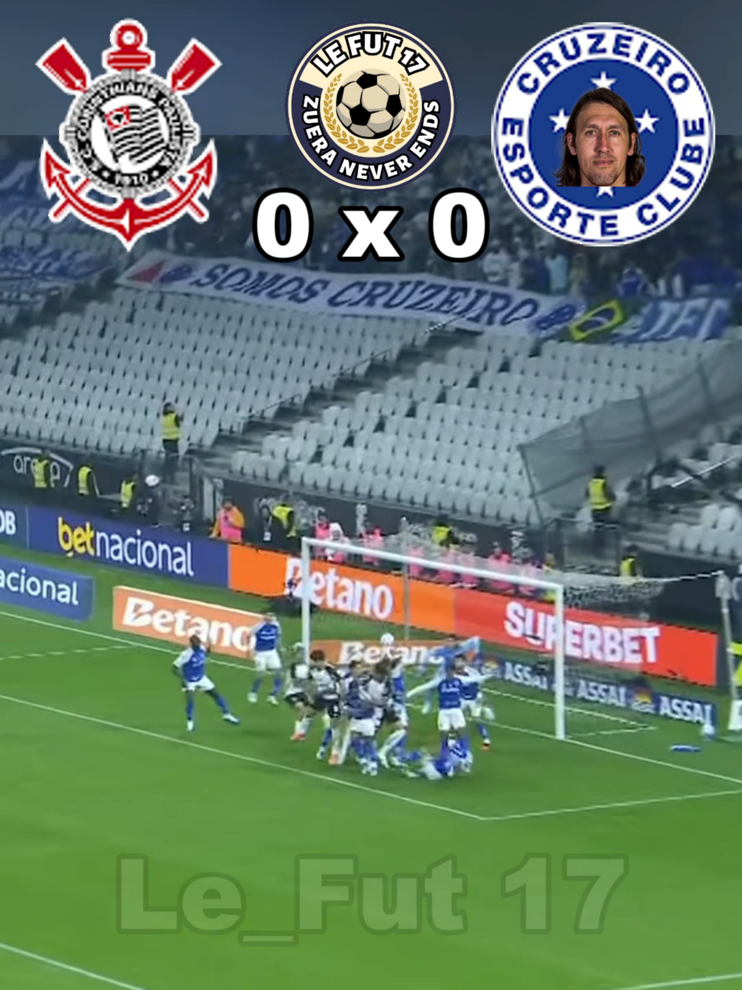 corinthians x cruzeiro #futebol #corinthians #timao #gavioesdafiel #bandodeloucos #brasileirao #cruzeiro #cruzeirocabuloso #cruzeiroesporteclube #fut #futbol⚽️ #futeboldazueira #videoviral
