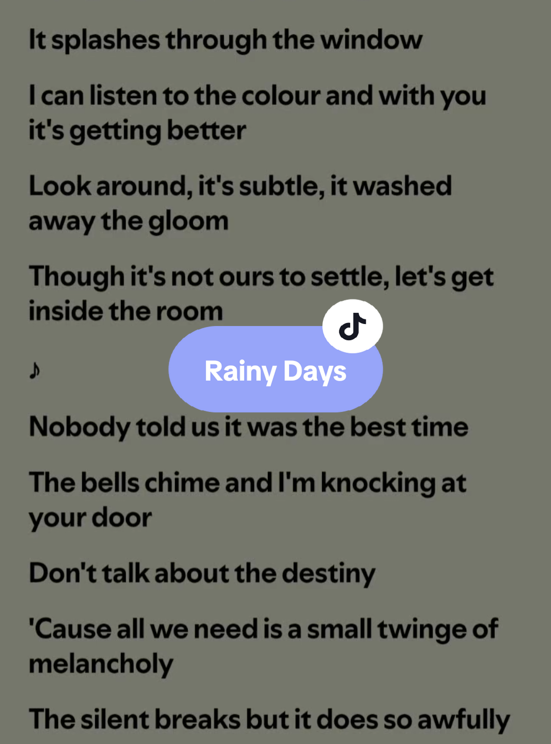 Rainy Days🎶 by:Alf Wardhana #rainydays #lyrics #spotify #kantakamuna🎤🎶 #oooooomerr_ #fyp 