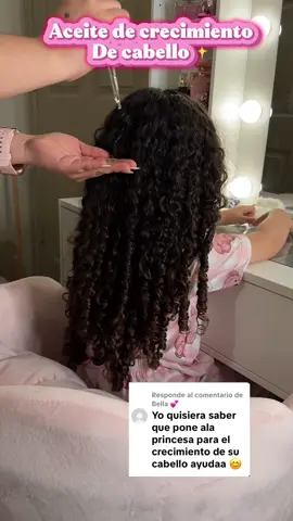 Ya tenemos mucho tiempo con este aceite y sirve para hidratar dar brillo y sobre todo la pérdida de cabello✨🥰