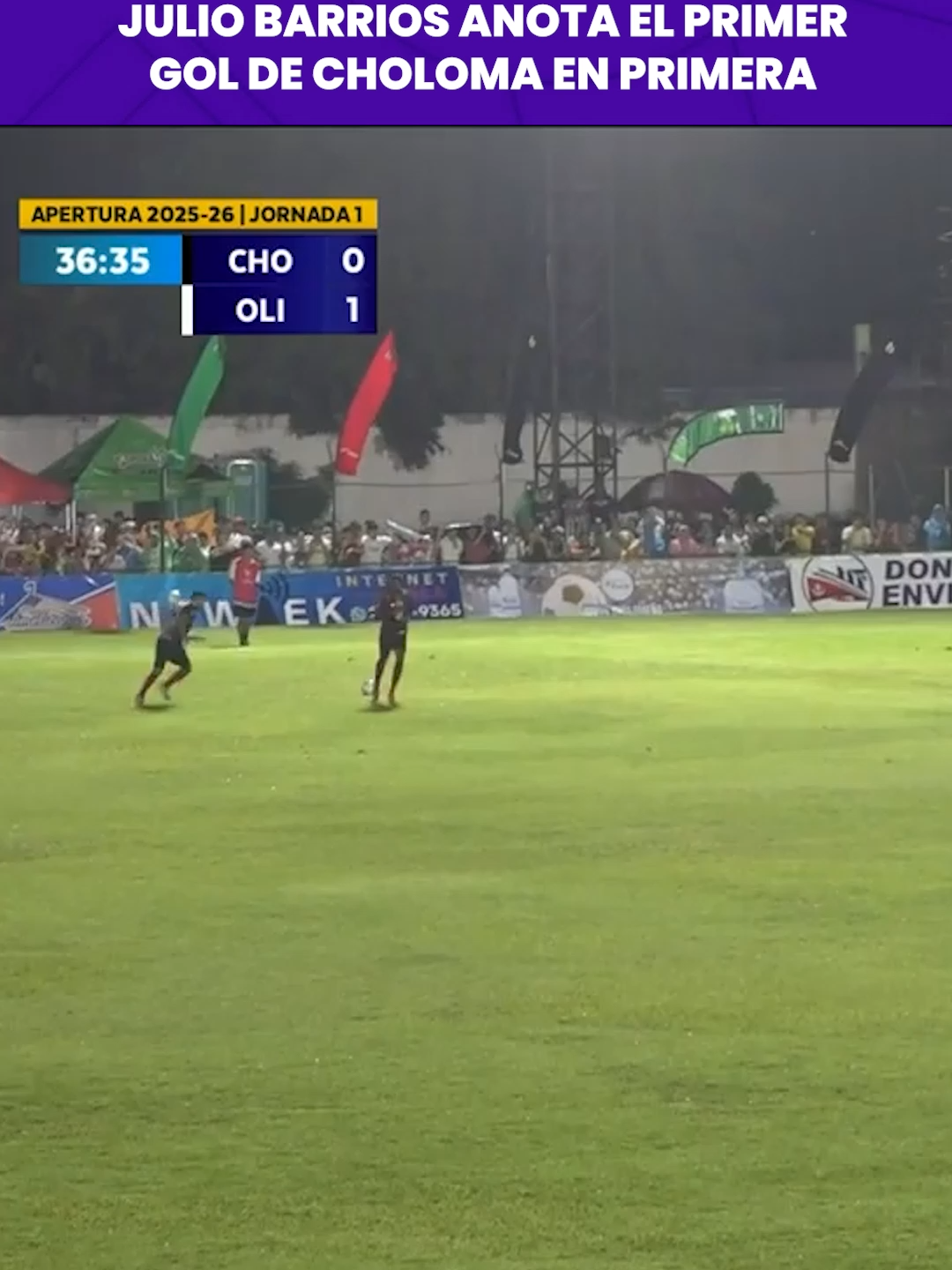 ⌚| 37' ¡GOOOLAAAZO! JULIO BERNÁRDEZ le pega de zurda y empareja las acciones  ⚽| #Choloma 🏭 1-1 #Olimpia 🦁 📆| #Jornada1 🔴 #EnVivo: http://deportestvc.com (excepto HN)