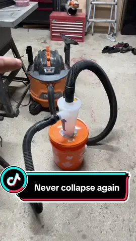 The quickest and easiest fix for a dust deputy dust collector #tools #woodworking #DIY #hack