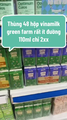 Thùng 48 hộp vinamilk green farm rất ít đường 110ml chỉ 2xx#vinamilk #greenfarm #totchosuckhoe #xuhuong #lênxuhướng❤️ 