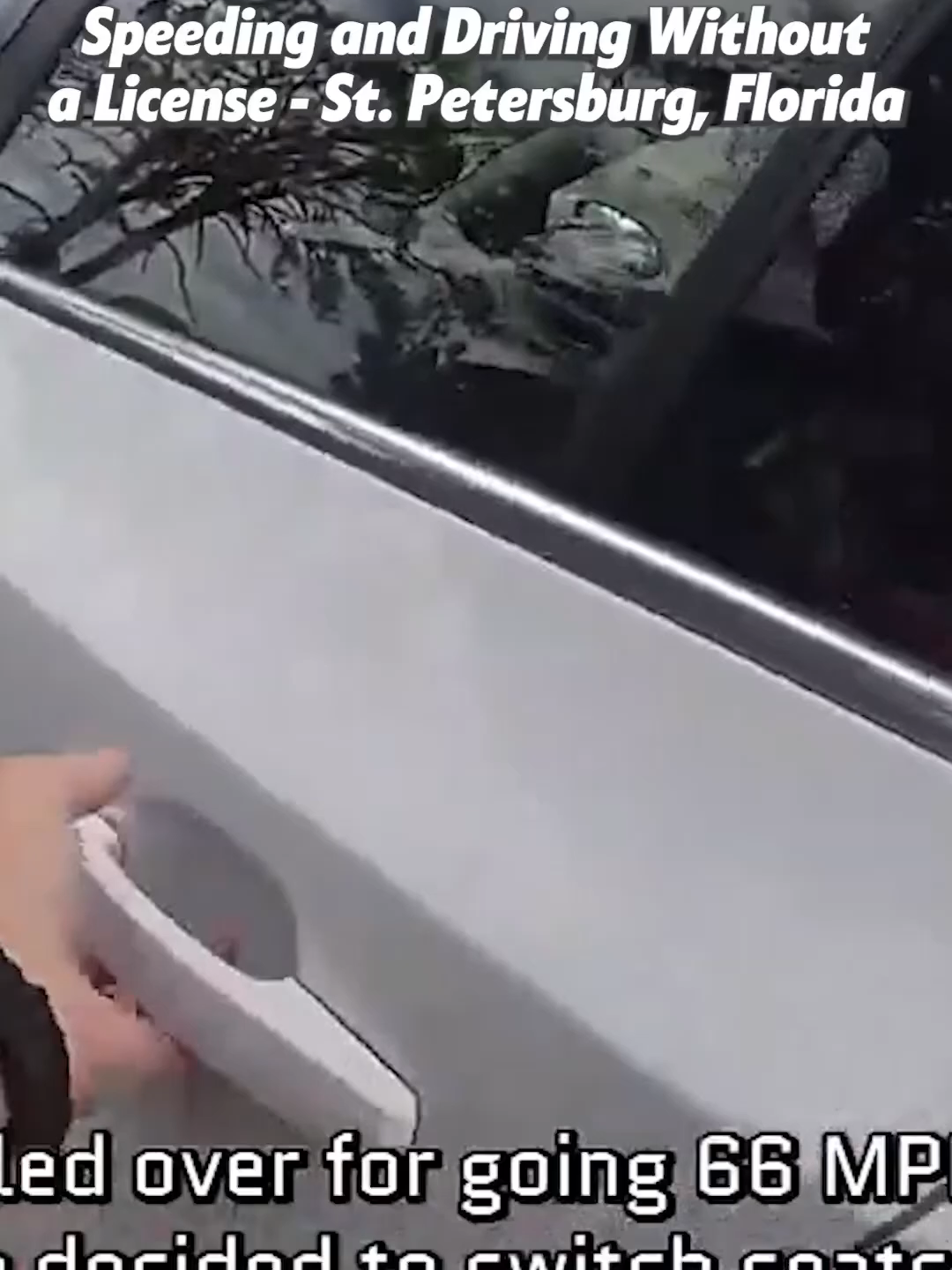 Speeding and Driving Without a License - St.Petersburg, Florida part 1 full clip on Florida Cop Cam