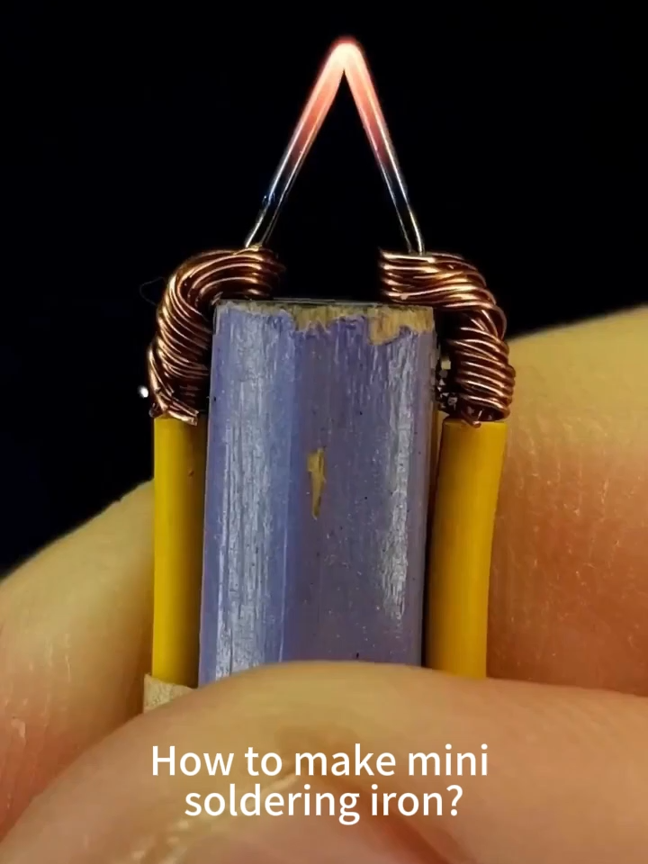 How to make mini soldering iron? #education #Science #scienceismagic #physics #handyman