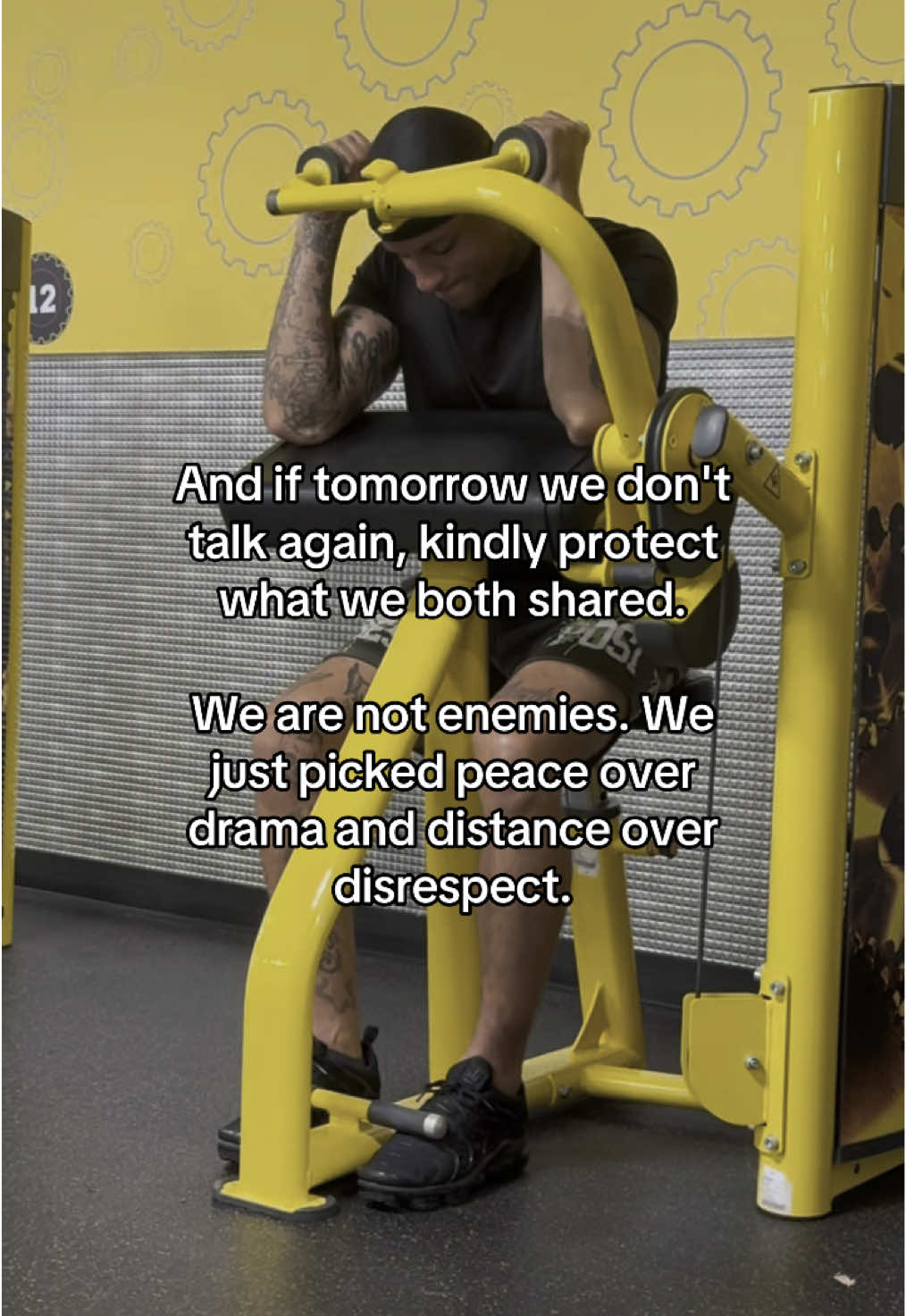 We are not enemies #fyp #Relationship #sad #relatable #gym #couple #quotes 