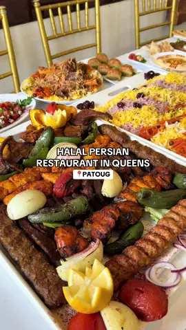 halal persian cuisine in queens! 🇮🇷 📍patoug  220-06 horace harding expy, oakland gardens, ny 11364 items featured: -kashk bademjan  -mantu -hummus -torshi (pickled vegetables) -shirazi salad -garden salad -mixed kabobs with rice  -lamb shank -ghourmeh sabzi -baklava give it a try & enjoy! #halalnyc #persianfood #nyceats #halaleatsinnyc 