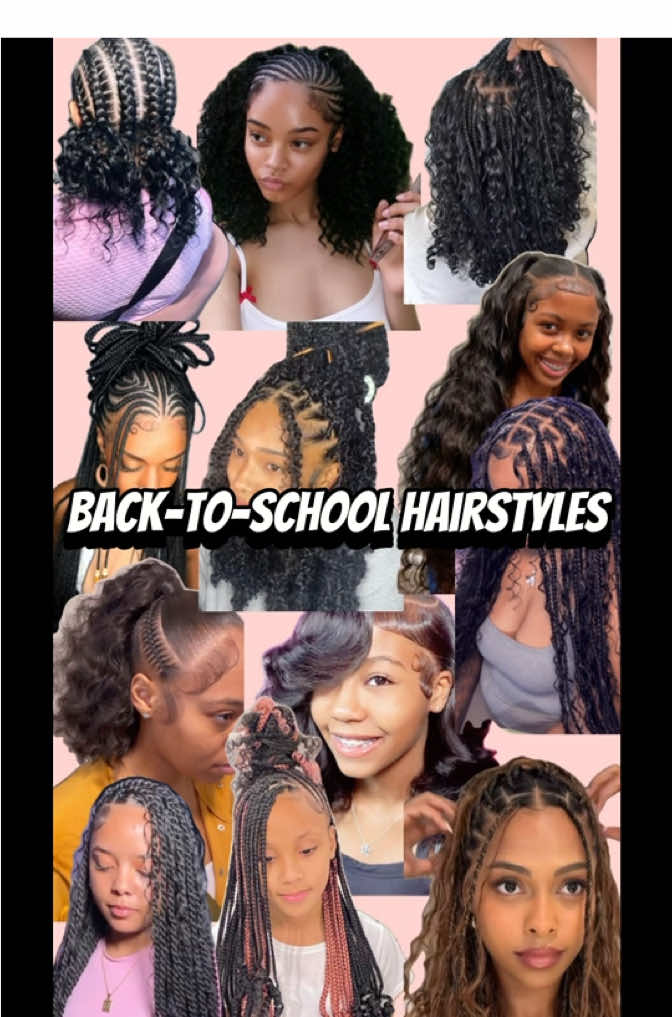 ✨Back to School Hairstyles for Black Girls ✨ Pt1!! #backtoschoolhairstyle #protectivehairstyles #blackgirlshairstyle #fypシ #melaninqueens #braids #braidshairstylesideas2025 #hairinspo #trendyhair #2025hairtrends #viral 