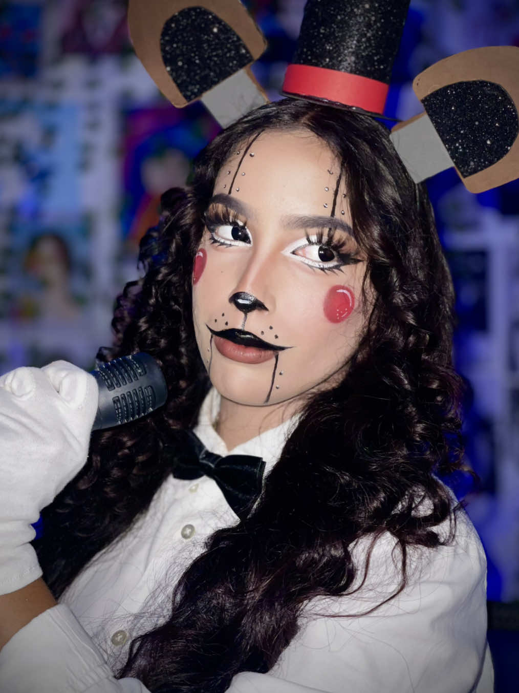 Maquillaje de Toy Freddy de Fnaf 🐻 #toyfreddy #freddyfazbear #fivenightsatfreddy #fnaf #makeupartist 