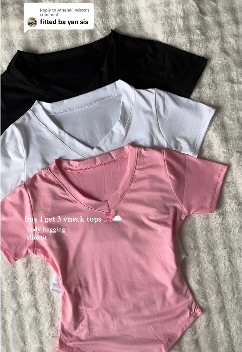Replying to @AthenaFindsss #fittedtop #doublelinedtop #vnecktops 